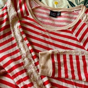 Plus Size Striped Sweater